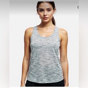 Lululemon Athletica Gray Green Cut Out Tank Top